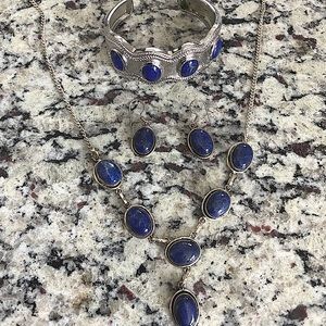❌❌SOLD❌❌Lapis Silver Jewelry Set